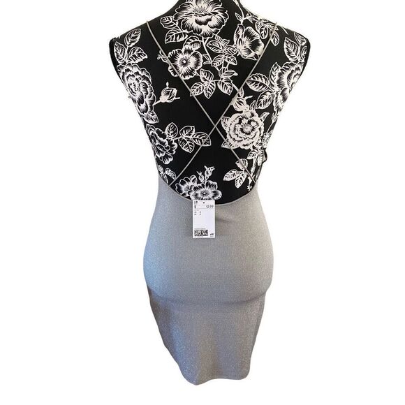 Nwt Divided Metallic Mini Dress Formal Party Clubwear Rave - Picture 2 of 13